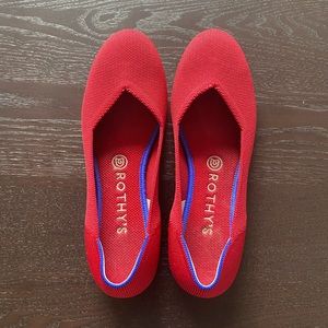 Rothy’s Scooter Red Flats